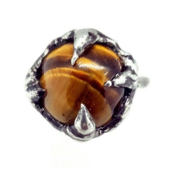 Tigers eye crystal Ring size 8 - Picture 3 of 12